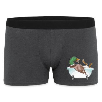 Duck Bathing Bathtub - Men's Boxer Shorts - charcoal grey - Front