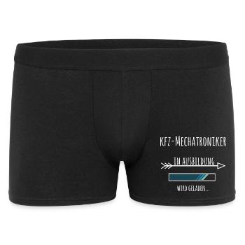 Kfz Mechatroniker Ausbildung Beruf Geschenk - Männer Boxer Shorts - Schwarz - Vorne