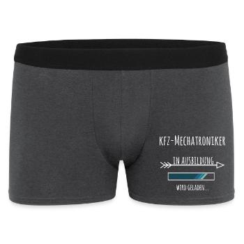 Kfz Mechatroniker Ausbildung Beruf Geschenk - Männer Boxer Shorts - Anthrazit - Vorne