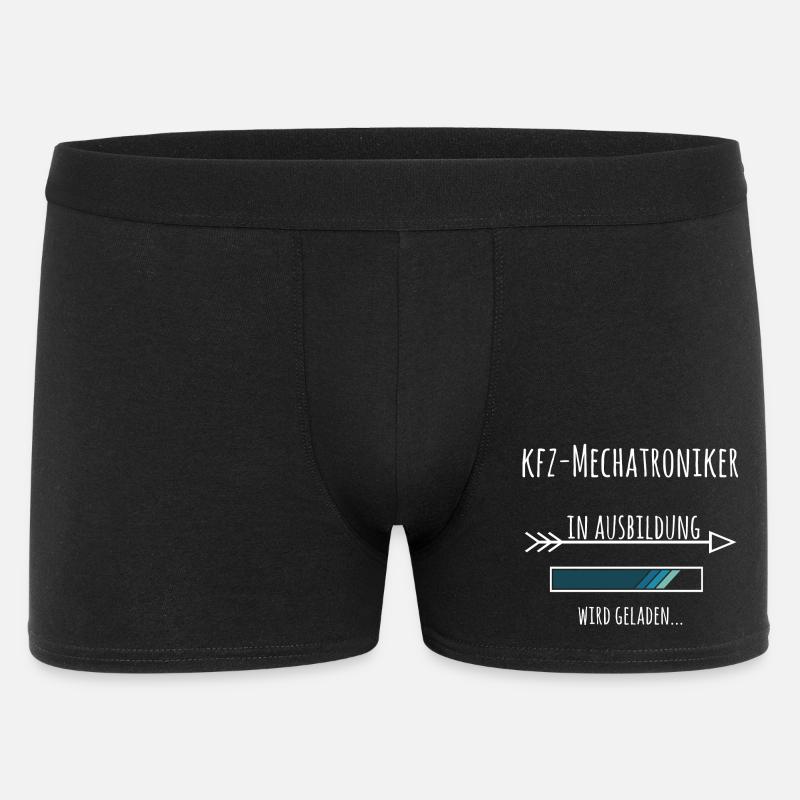 Kfz Mechatroniker Ausbildung Beruf Geschenk - Männer Boxer Shorts - Schwarz