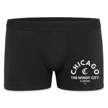 Emblème de la ville des vents de Chicago - Boxer Homme - noir - Devant