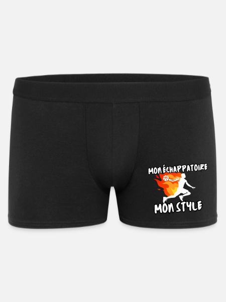 Basketball escape in flames - Men's Boxer Shorts - black