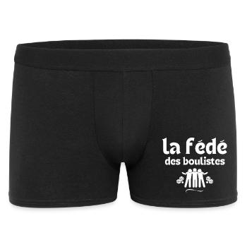 bouliste, pétanque, fan de pétanque - Boxer Homme - noir - Devant