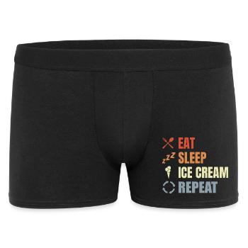 Eat Sleep Ice Cream Repeat - Men's Boxer Shorts - black - Front