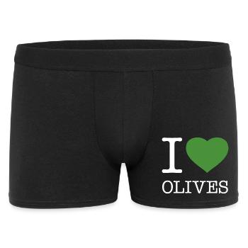 J’AIME LES OLIVES Oliven - Boxer Homme - noir - Devant