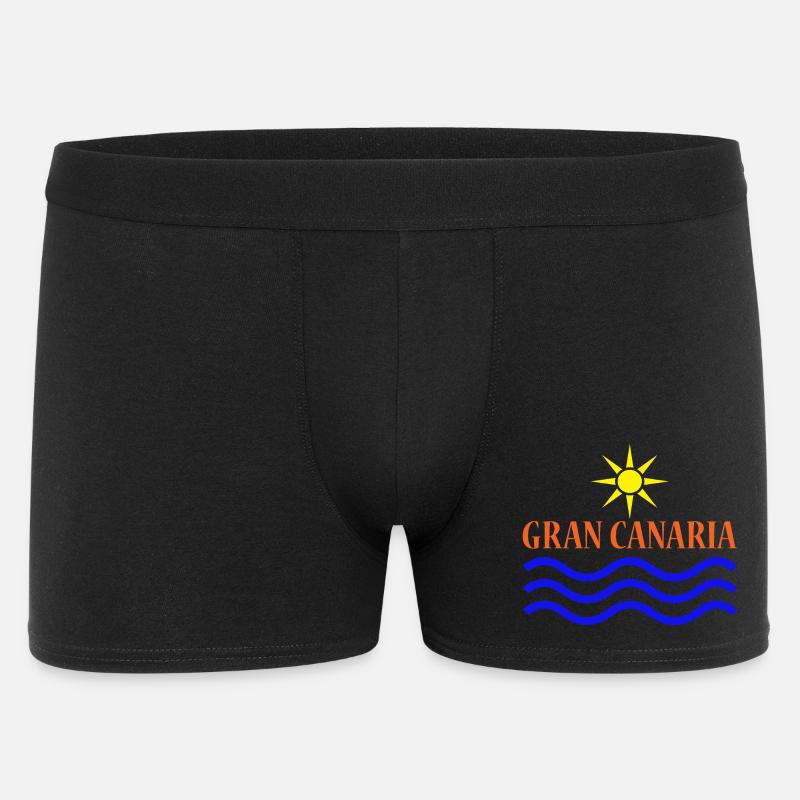 GRAN CANARIA Sonne Wasser - Männer Boxer Shorts - Schwarz