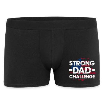 T-shirt Strong Dad Challenge - Boxer Homme - noir - Devant