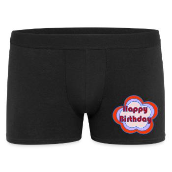 HAPPY BIRTHDAY. HAPPY BIRTHDAY. ANNIVERSARY. - Men's Boxer Shorts - black - Front