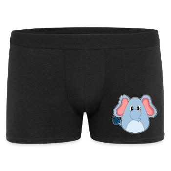 Elefant Ostern Osterei - Männer Boxer Shorts - Schwarz - Vorne