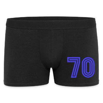 70. 70 ANS. 70e ANNIVERSAIRE. ANNIVERSAIRE 70 ANS. - Boxer Homme - noir - Devant