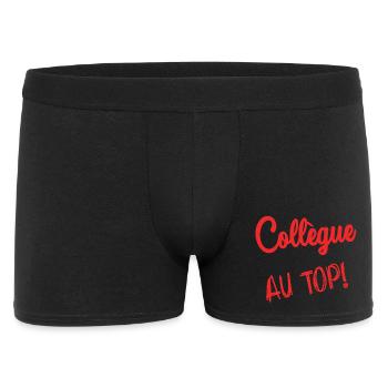 COLLEAGUE. START. EMPLOYMENT. HUMOR. MANAGER. CHIEF - Men's Boxer Shorts - black - Front