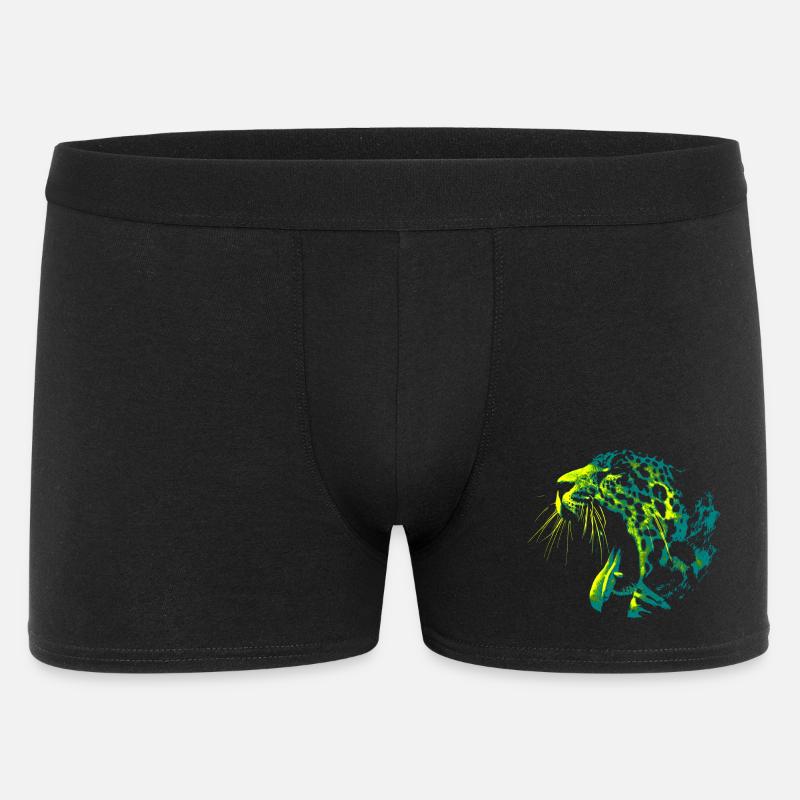Stylischer Panther - Männer Boxer Shorts - Schwarz