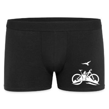 Mountain biking - Men's Boxer Shorts - black - Front