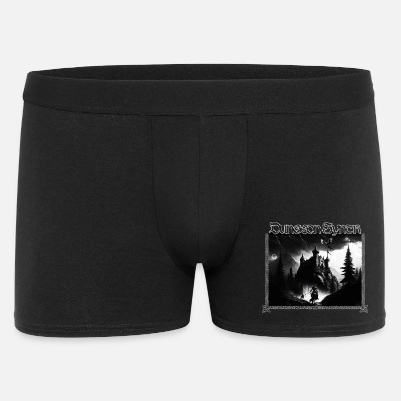 Dungeon Synth - Männer Boxer Shorts - Schwarz