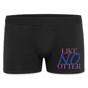 Otter with a difference – pun with style - Men's Boxer Shorts - black - Front