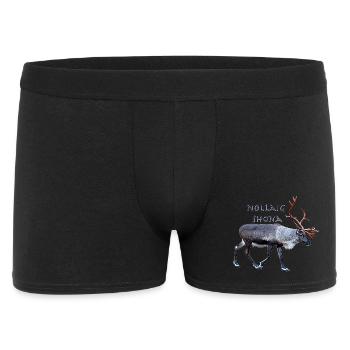 Nollaig Shona - Männer Boxer Shorts - Schwarz - Vorne