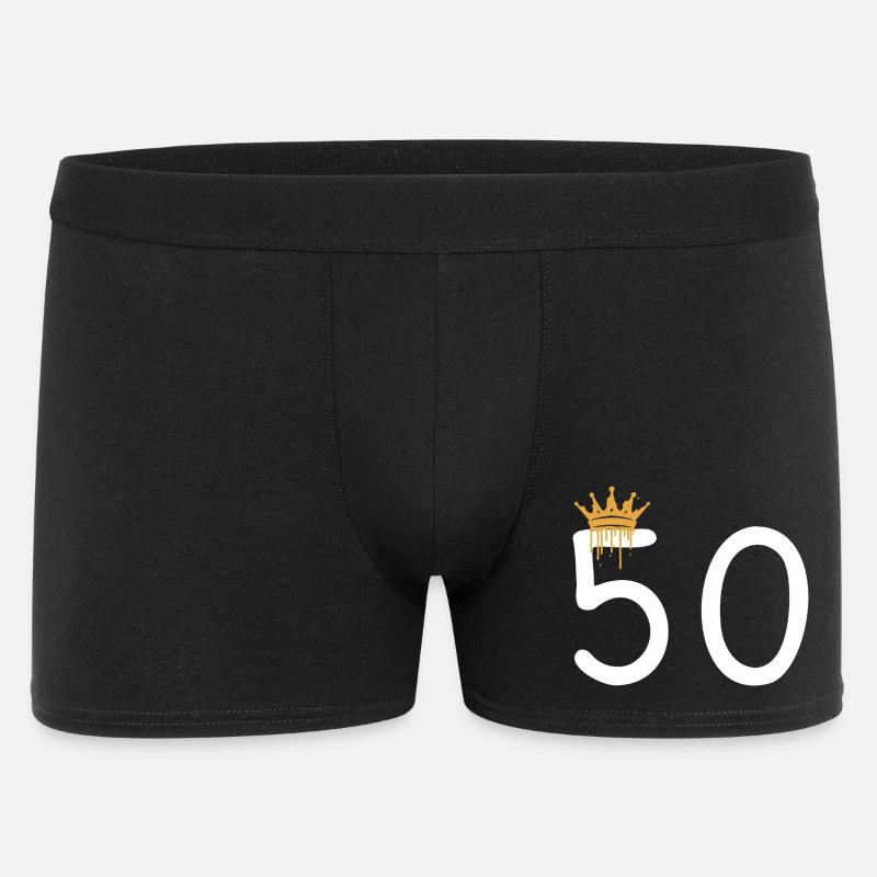 50 - Männer Boxer Shorts - Schwarz