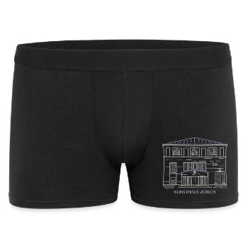 Kunsthaus Zurich Illustration Switzerland - Men's Boxer Shorts - black - Front