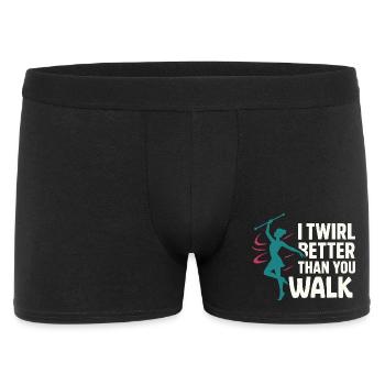 Bâton Twirler Majorette Captain Squad Club - Boxer Homme - noir - Devant