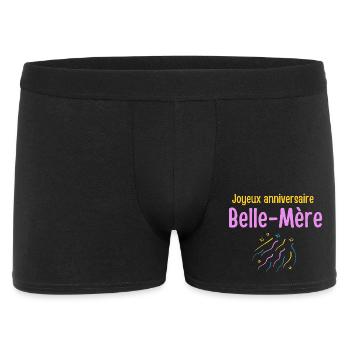 Fête Anniversaire Belle Mère - Boxer Homme - noir - Devant