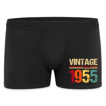 1955 Édition Limitée Rétro Vintage 70ème Anniversaire - Boxer Homme - noir - Devant