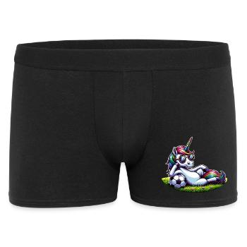 Unicorn Football Arc-en-ciel Lunettes de soleil décontractées - Boxer Homme - noir - Devant