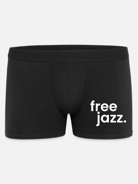 free jazz bold and simple logo - Men's Boxer Shorts - black