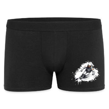 Astronaut Ski Skiing - Men's Boxer Shorts - black - Front