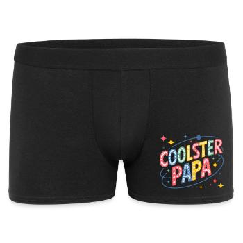 Coolest Dad Neon Retro Design - Men's Boxer Shorts - black - Front