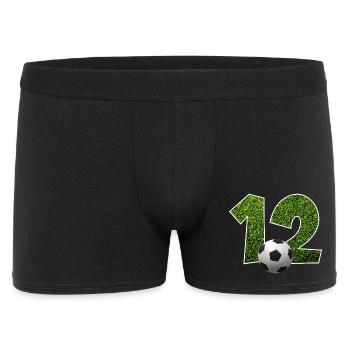 NO. 12 NUMBER 12 FOOTBALL 12TH BIRTHDAY - Men's Boxer Shorts - black - Front