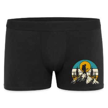 Randonnée Randonneur Alpiniste Cadeau - Boxer Homme - noir - Devant