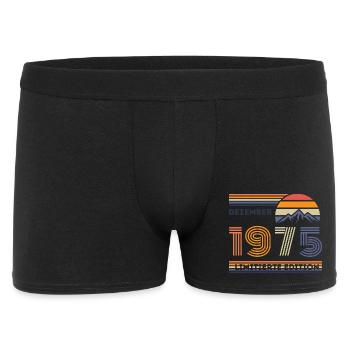 Vintage Birthday Limited – December 1975 - Men's Boxer Shorts - black - Front