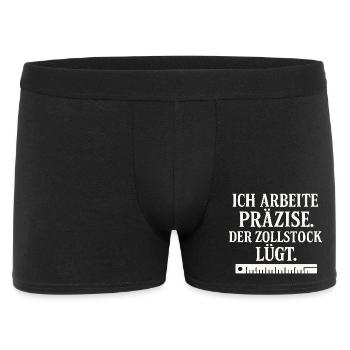 Craftsman Saying Folding Rule - Men's Boxer Shorts - black - Front
