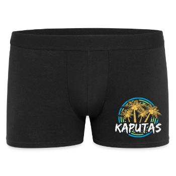 Kaputas comme jour férié - Boxer Homme - noir - Devant