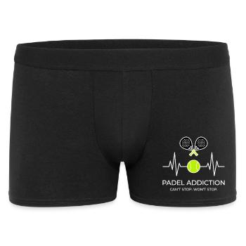 Padel Addiction - Sport Heartbeat White - Boxer Homme - noir - Devant