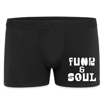 Funk and Soul Bold Typography  - Men's Boxer Shorts - black - Front