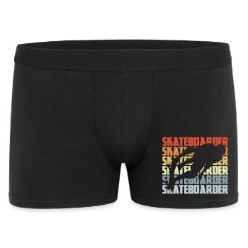 Skateboarder Vintage Look - Boxer Homme - noir - Devant