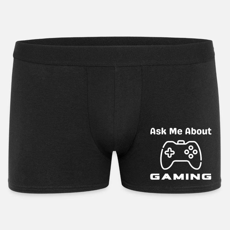 Frag Mich Nach Gaming Controller - Männer Boxer Shorts - Schwarz