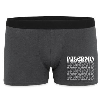 Palermo logo design - Men's Boxer Shorts - charcoal grey - Front