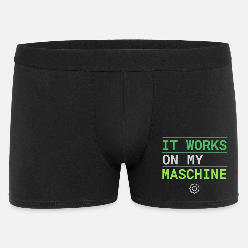 It Works On My Machine - Developer Excuse - Men's Boxer Shorts - black