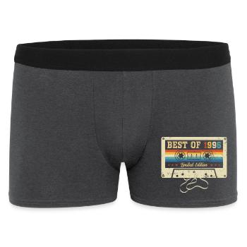 Best Of 1996 30th Birthday - Männer Boxer Shorts - Anthrazit - Vorne