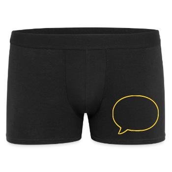 Personalize your own speech bubble comic - Men's Boxer Shorts - black - Front