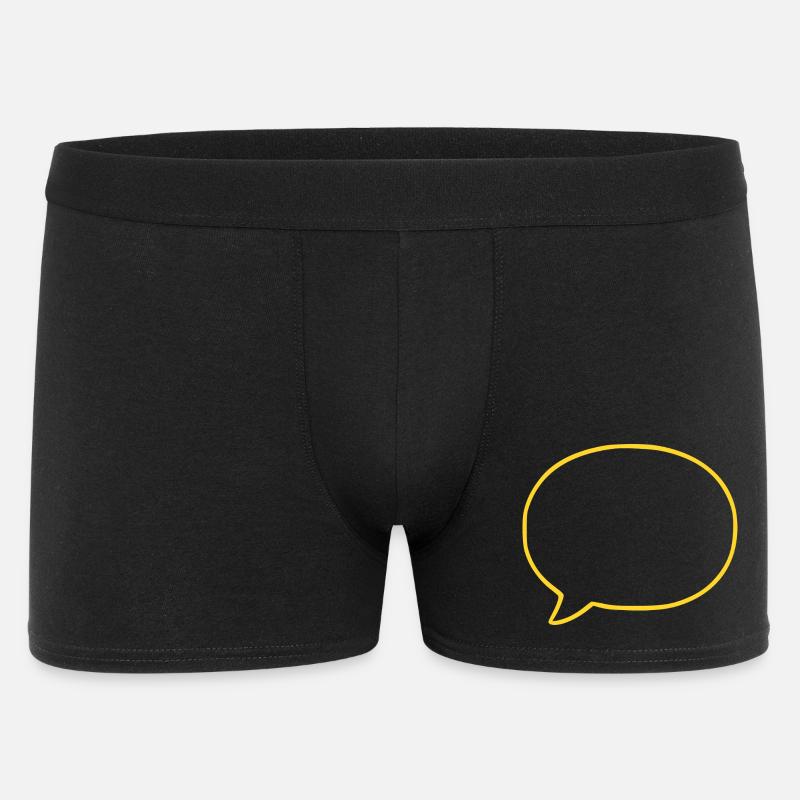 Personalize your own speech bubble comic - Men's Boxer Shorts - black