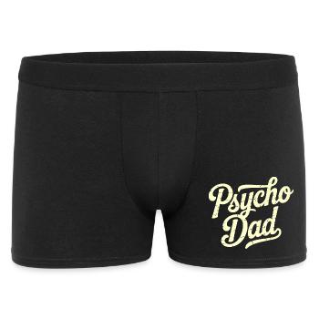 Psycho Dad Vintage Script - Men's Boxer Shorts - black - Front