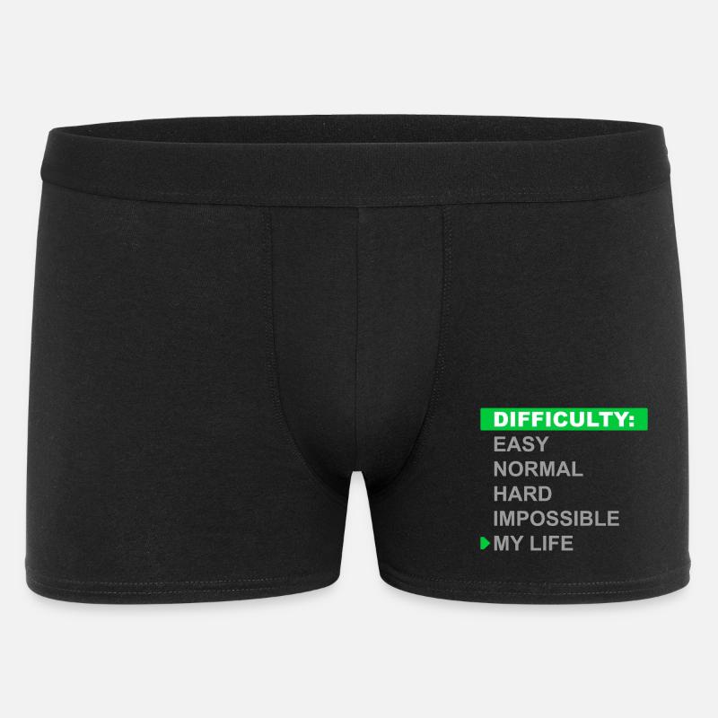 Difficulty Mode – My Life - Men's Boxer Shorts - black