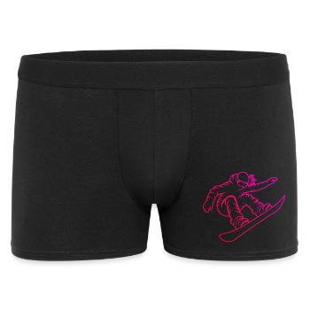 Un motif réservé aux snowboards pour femmes - Boxer Homme - noir - Devant