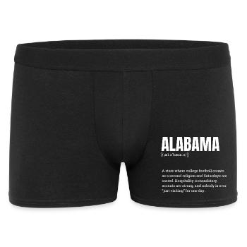 Alabama Football Bold Typography - Männer Boxer Shorts - Schwarz - Vorne