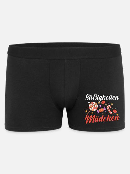 Süschigkeiten Naschkatze Süßes Mädchen - Männer Boxer Shorts - Schwarz