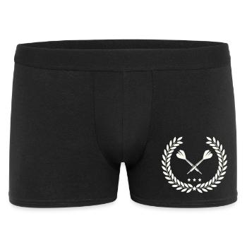 darts_lorbeerkranz - Men's Boxer Shorts - black - Front