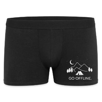 Go Offline Camping & Nature Adventure - Men's Boxer Shorts - black - Front